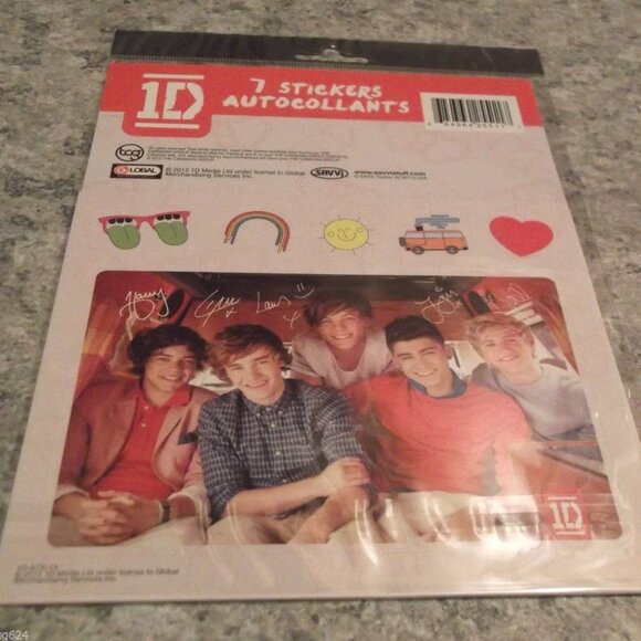 1D ONE DIRECTION Collector Sticker with LIAM Payne Heart Sticker by Global NIP - Picture 2 of 3